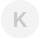 Gray circle with the letter "K" inside.